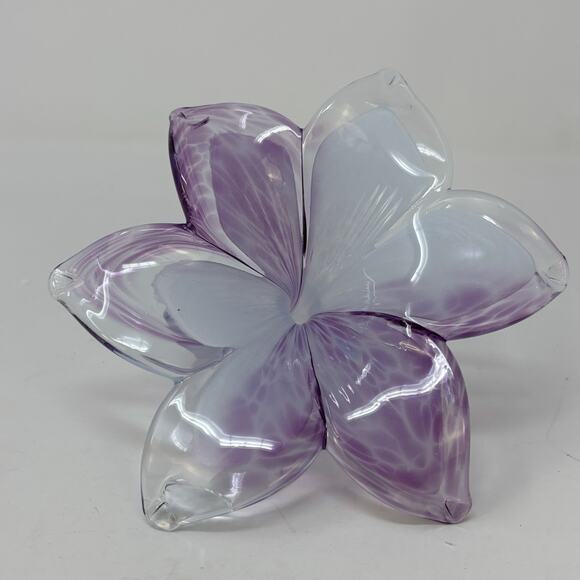 Pier 1 Glass Pumpkin Murano Style Lily Cottagecore Halloween Fall Autumn Home - Picture 7 of 9